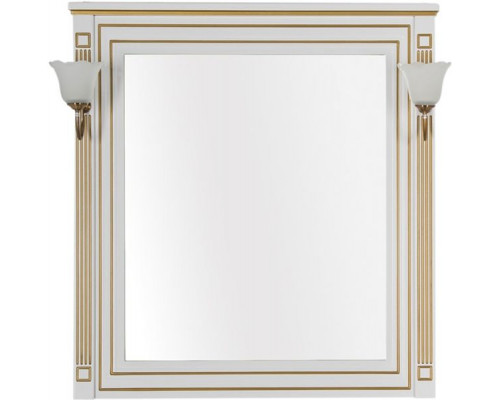 Зеркало Aquanet Паола 90 186108 Белое золото