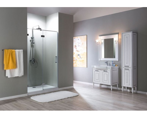 Зеркало Aquanet Паола 90 186108 Белое золото