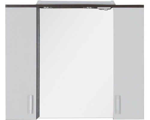 Зеркало со шкафом Aquanet Тиана 90 172399 Венге Белый