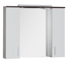 Зеркало со шкафом Aquanet Тиана 90 172399 Венге Белый