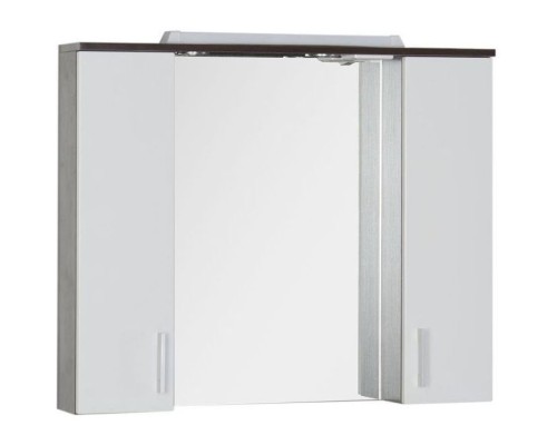 Зеркало со шкафом Aquanet Тиана 90 172399 Венге Белый