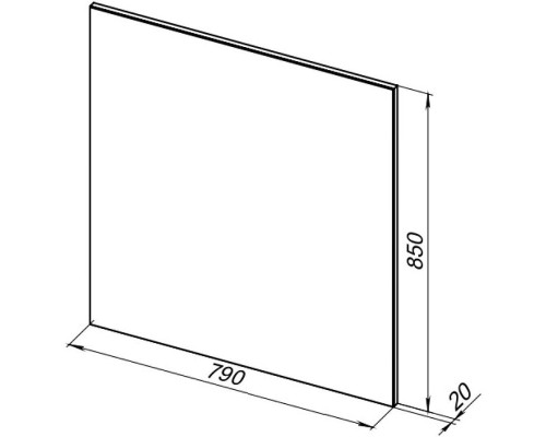 Зеркало Aquanet Lino 80 253907 Белое матовое