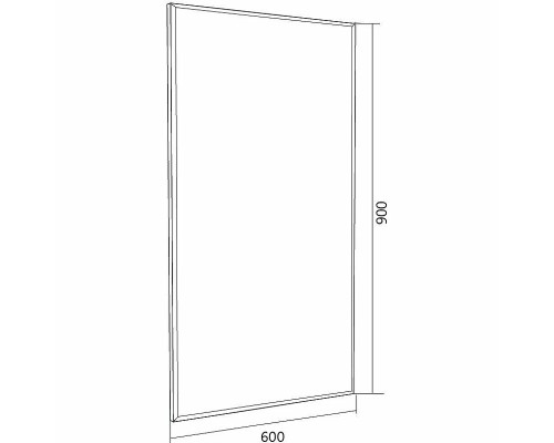 Зеркало 1MarKa Cube 60 У83243 с фацетом