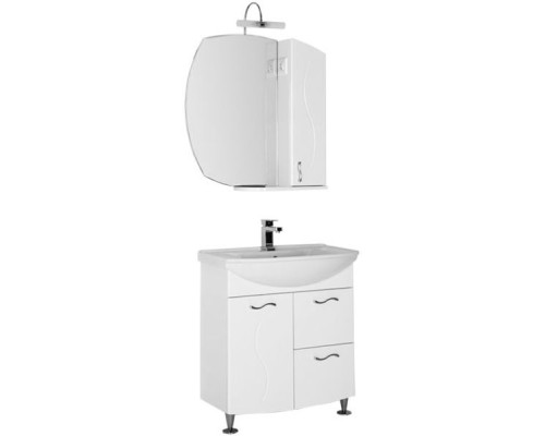 Зеркало со шкафом Aquanet Моника 75 R 186774 Белое