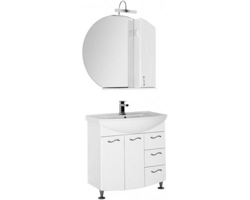 Зеркало со шкафом Aquanet Моника 85 186775 R Белое