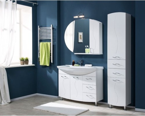 Зеркало со шкафом Aquanet Моника 105 186776 R Белое 186776