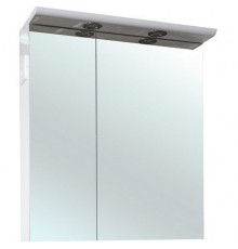 Зеркальный шкаф Bellezza Анкона 70 с подсветкой Белый