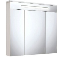 Зеркальный шкаф Runo Парма 75 00000001148 с подсветкой Белый