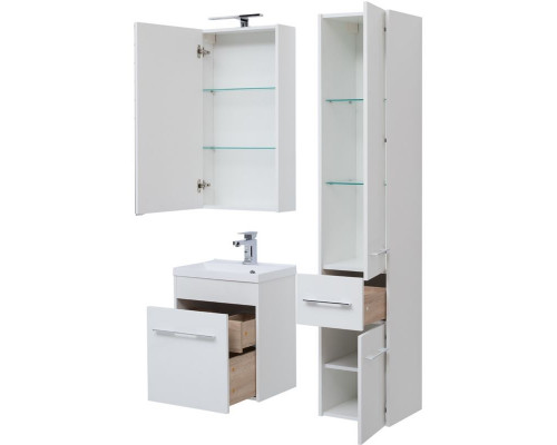 Зеркальный шкаф Aquanet Августа 50 210007 Белый