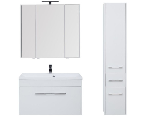 Зеркальный шкаф Aquanet Августа 100 210005 Белый