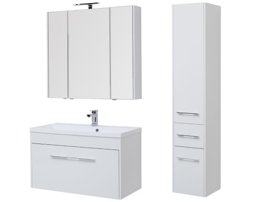 Зеркальный шкаф Aquanet Августа 100 210005 Белый