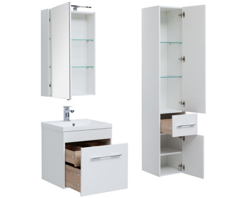 Зеркальный шкаф Aquanet Августа 58 210008 Белый