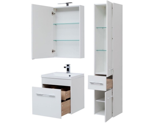 Зеркальный шкаф Aquanet Августа 58 210008 Белый