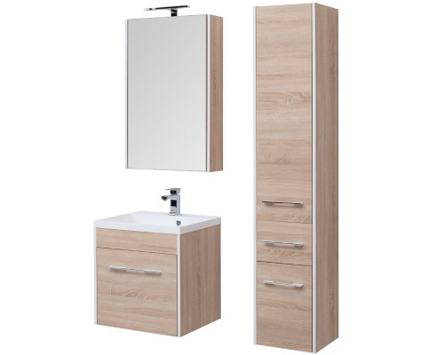 Зеркальный шкаф Aquanet Августа 58 210009 Дуб сонома