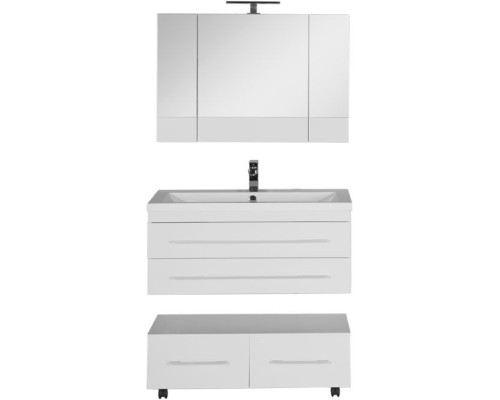 Зеркальный шкаф Aquanet Нота 100 165372 Белый