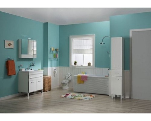 Зеркальный шкаф Aquanet Верона 90 172339 L Белый