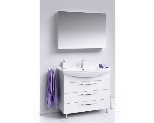 Зеркальный шкаф Aqwella МС 100 МС.04.10 Белый