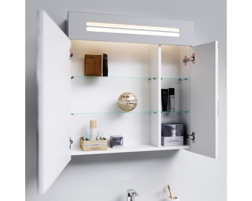 Зеркальный шкаф Aqwella Нео 70 Neo.04.07 с подсветкой Белый