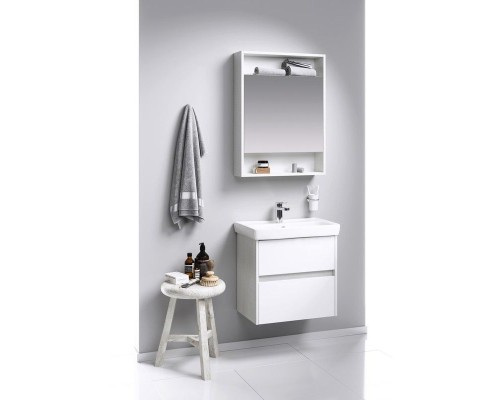 Зеркальный шкаф Aqwella Сити 60 SIT0406DK Дуб канадский