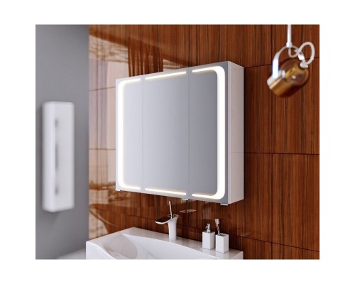 Зеркальный шкаф Aqwella 5 Stars Милан 100 Mil.04.10 Белый