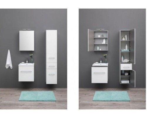 Зеркальный шкаф Aquanet Порто 50 00195726 Белый