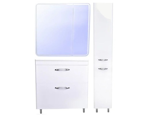 Зеркальный шкаф Style Line Каре 80 СС-00002276 с подсветкой и сенсором Белый