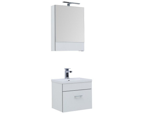 Зеркальный шкаф Aquanet Верона 50 L 207763 подвесной Белый