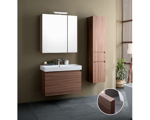 Зеркальный шкаф Aquanet Нью-Йорк 100 L 203955 Орех