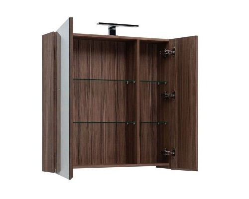 Зеркальный шкаф Aquanet Нью-Йорк 85 L 203954 Орех