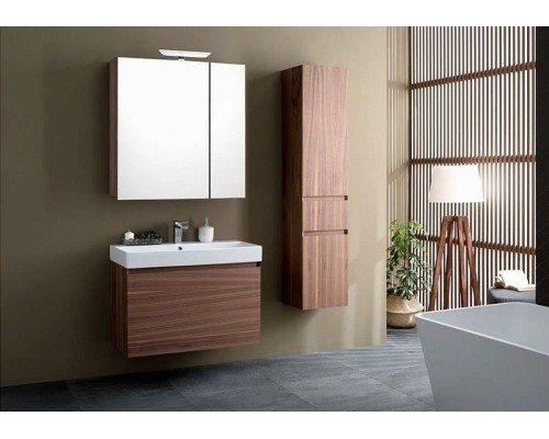 Зеркальный шкаф Aquanet Нью-Йорк 85 L 203954 Орех