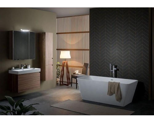 Зеркальный шкаф Aquanet Нью-Йорк 85 L 203954 Орех