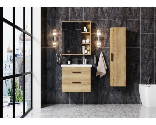 Зеркальный шкаф Onika Легран 60.00У 206071 Дуб галифакс