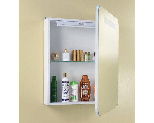 Зеркальный шкаф Onika Неаполь 60.01 R 206064 с подсветкой Белый