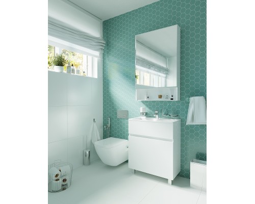 Зеркальный шкаф 1MarKa Mira 60 У83225 Белый глянец