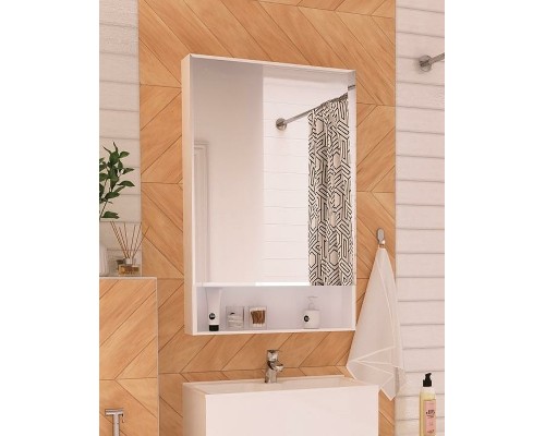 Зеркальный шкаф 1MarKa Mira 60 У83225 Белый глянец