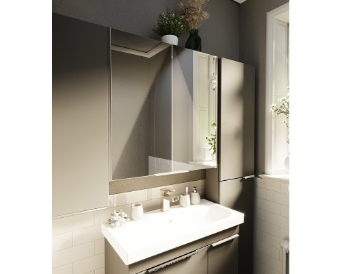 Зеркальный шкаф 1MarKa Gaula 60 У92541 Графит матовый