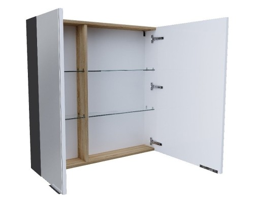 Зеркальный шкаф 1MarKa Gaula 80 У92543 Графит матовый