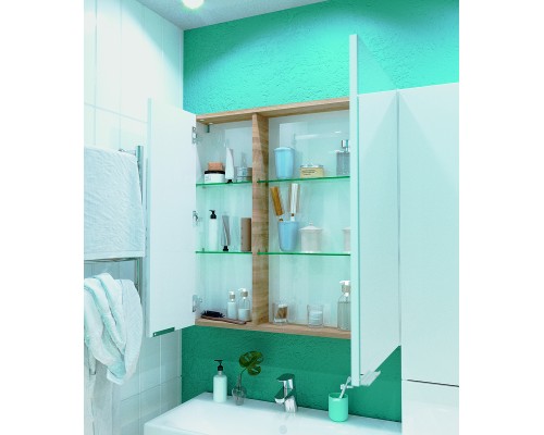 Зеркальный шкаф 1MarKa Gaula 80 У92513 White