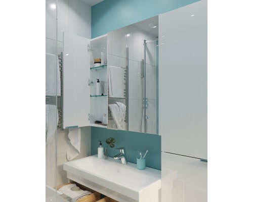 Зеркальный шкаф 1MarKa Gaula 80 У92513 White