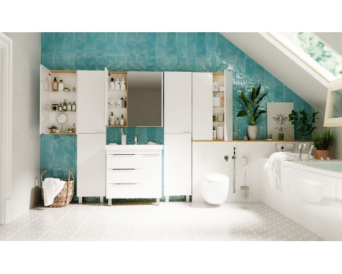 Зеркальный шкаф 1MarKa Gaula 80 У92513 White