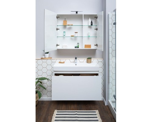 Зеркальный шкаф Aquanet Йорк 85 202089 Белый