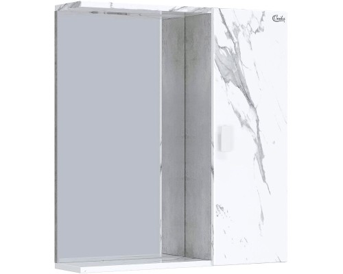 Зеркало со шкафом Onika Марбл 65.00 У 206545 Мрамор Камень бетонный