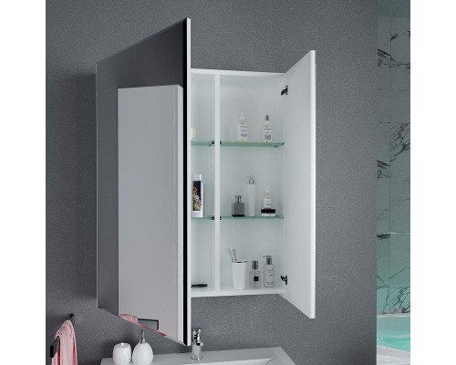 Зеркальный шкаф 1MarKa Соната 75 Белый глянцевый