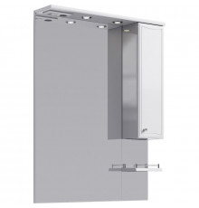 Зеркало со шкафом Aqwella Барселона 80 Ba.02.08 с подсветкой Белое