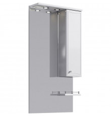 Зеркало со шкафом Aqwella Барселона 60 Ba.02.06 с подсветкой Белое