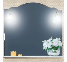 Зеркало Бриклаер Анна 100 4627125411342 с подсветкой Белое глянцевое