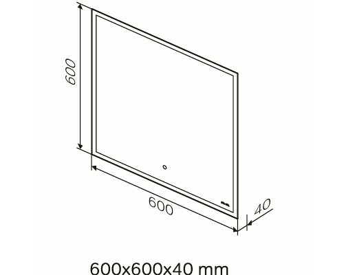 Зеркало AM.PM Spirit v2.0 60 M71AMOX0601SA с подогревом с подсветкой и сенсорным выключателем