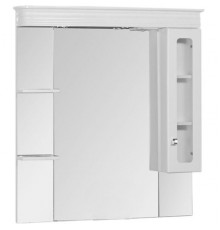 Зеркало со шкафом Aquanet Греция 110 171544 с подсветкой R Белое Swarovski