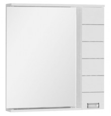 Зеркало со шкафом Aquanet Доминика 80 171081 с подсветкой R Белое