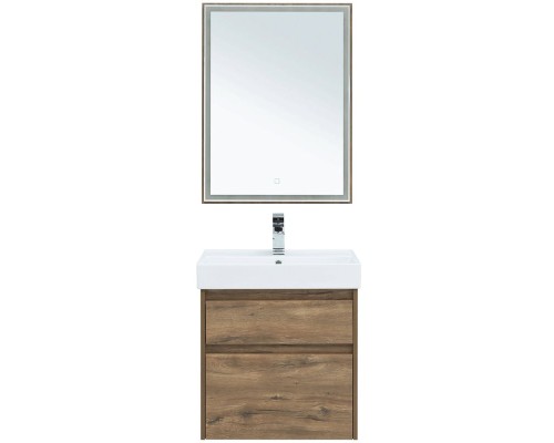Зеркало Aquanet Nova Lite 60 249510 с подсветкой Дуб рустикальный